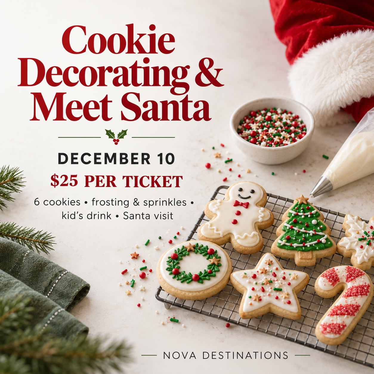 Cookie Decorating & Meet Santa