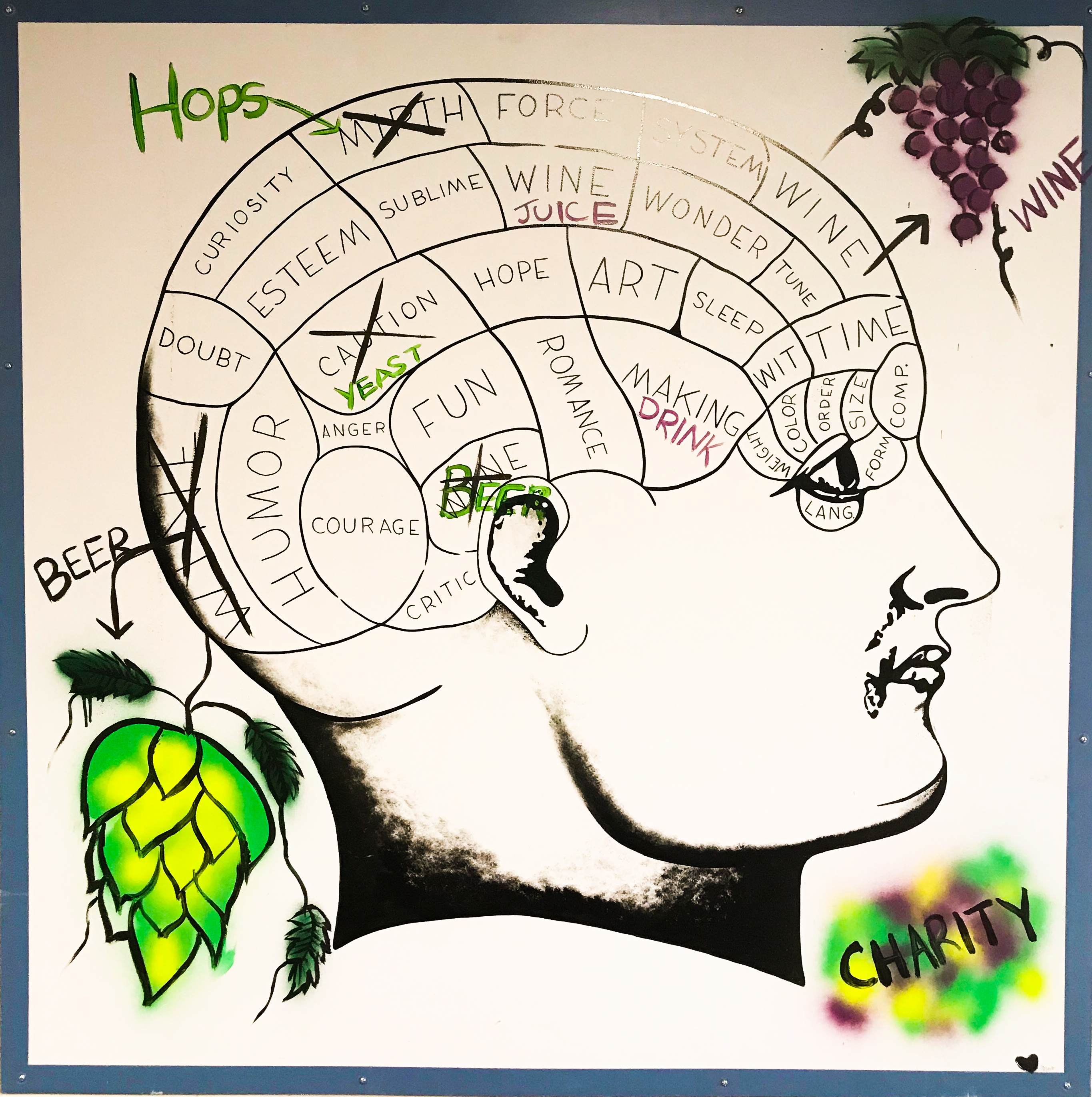 Fractured Grape brain artwork